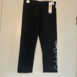 women’s capri calvin klein high waisted fit wick medium brand new with tags